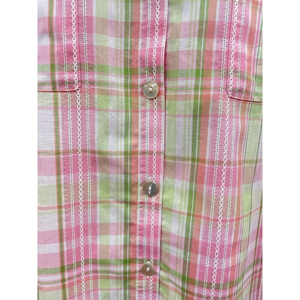 ALFRED DUNNER MIAMI BEACH WOMEN'S 3/4 Sleeve Fit Button-Down Shirt 3X - Picture 15 of 16